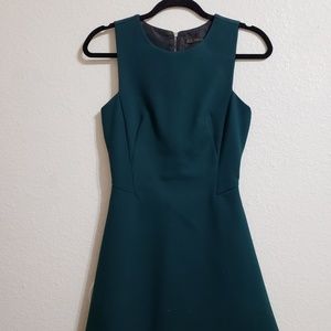Zara structured teal dress